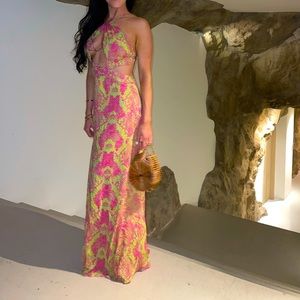 Gorgeous Halter Cut Out Luli Fama Dress - in Born To Be Wild